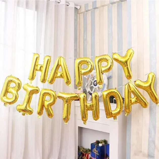 Happy Birthday Letter Balloons