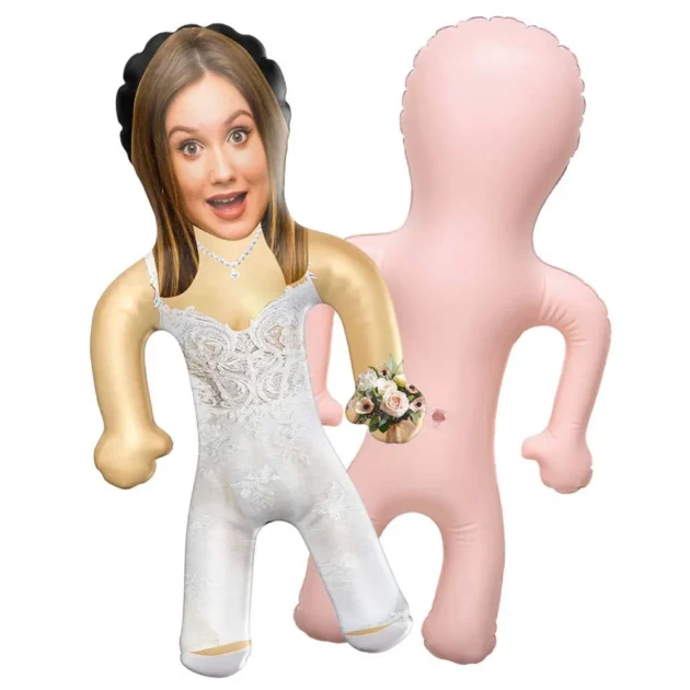 Customized Bridal Balloons and Blow-Up Doll with Custom Face - Image 2